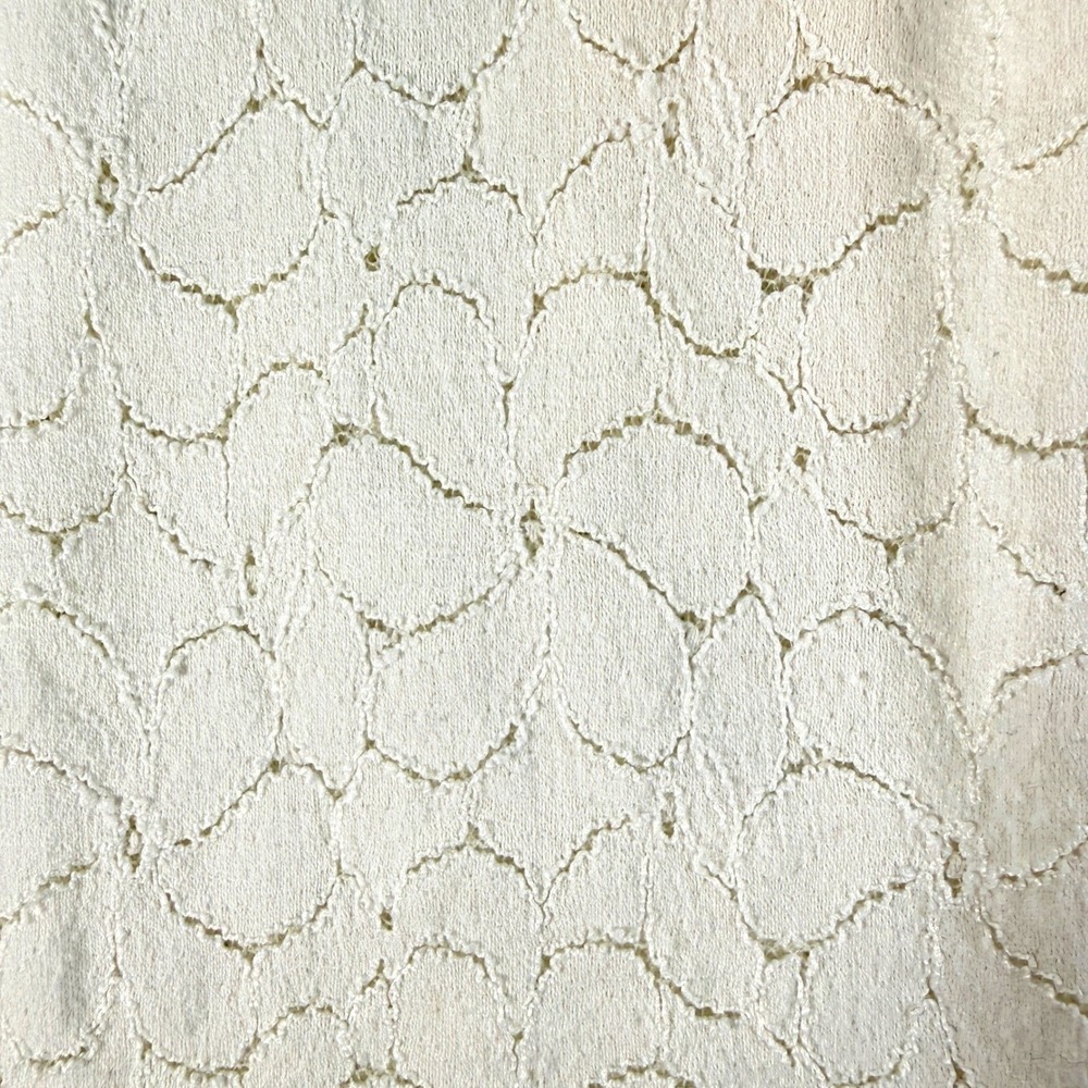 Everleigh Floral Lace Overlay Top Ruffle Neck Sleeveless Size 1X Cottagecore - Picture 3 of 11